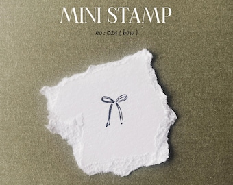 Mini Bow Stamp. Rubber planner stamp. Bujo bullet journaling stamp. Scrapbooking stamp. Planner Stamp. Art Stamp. Mini Stamp