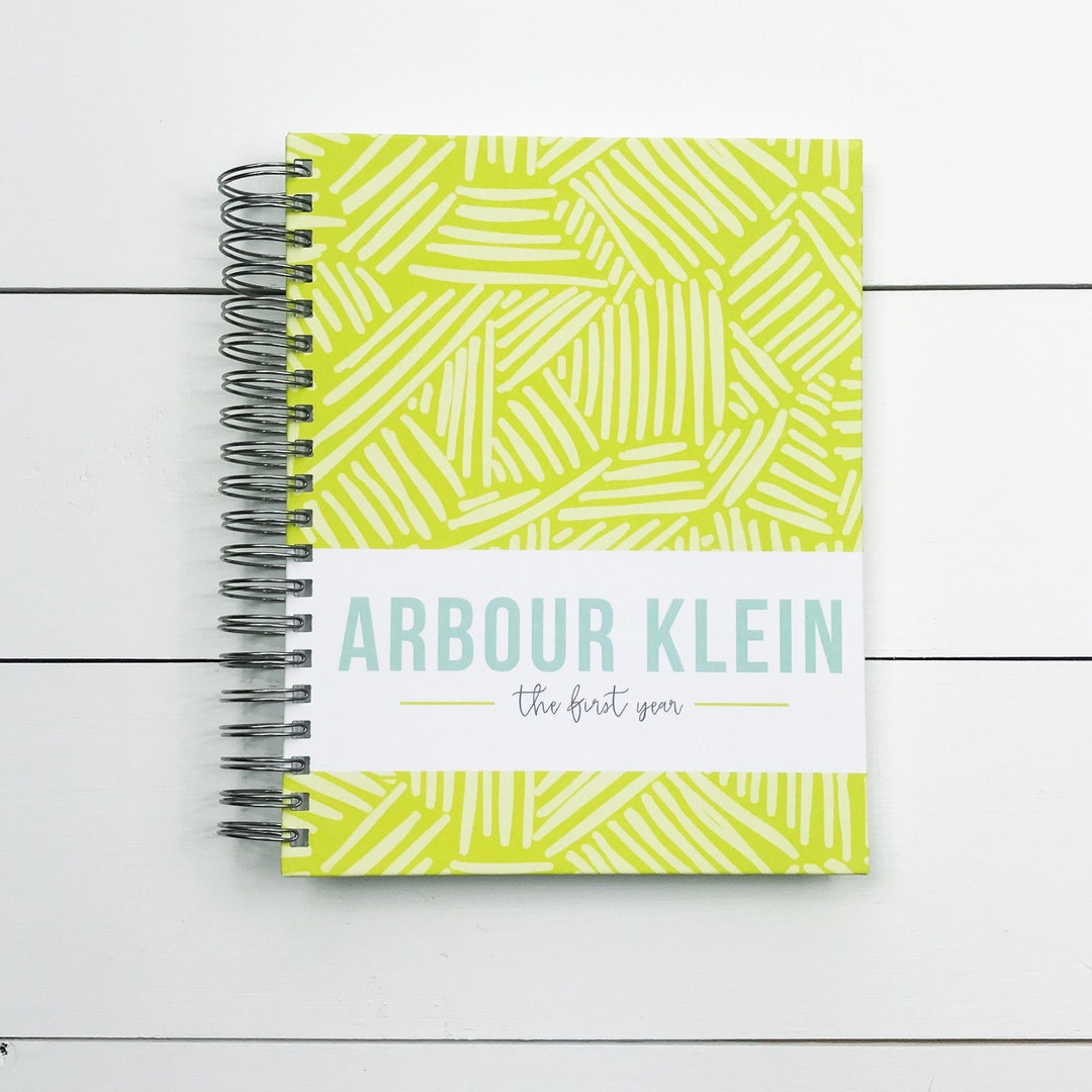 PERSONALIZED Baby Milestones Book. Baby Memory Album Book. Custom Baby