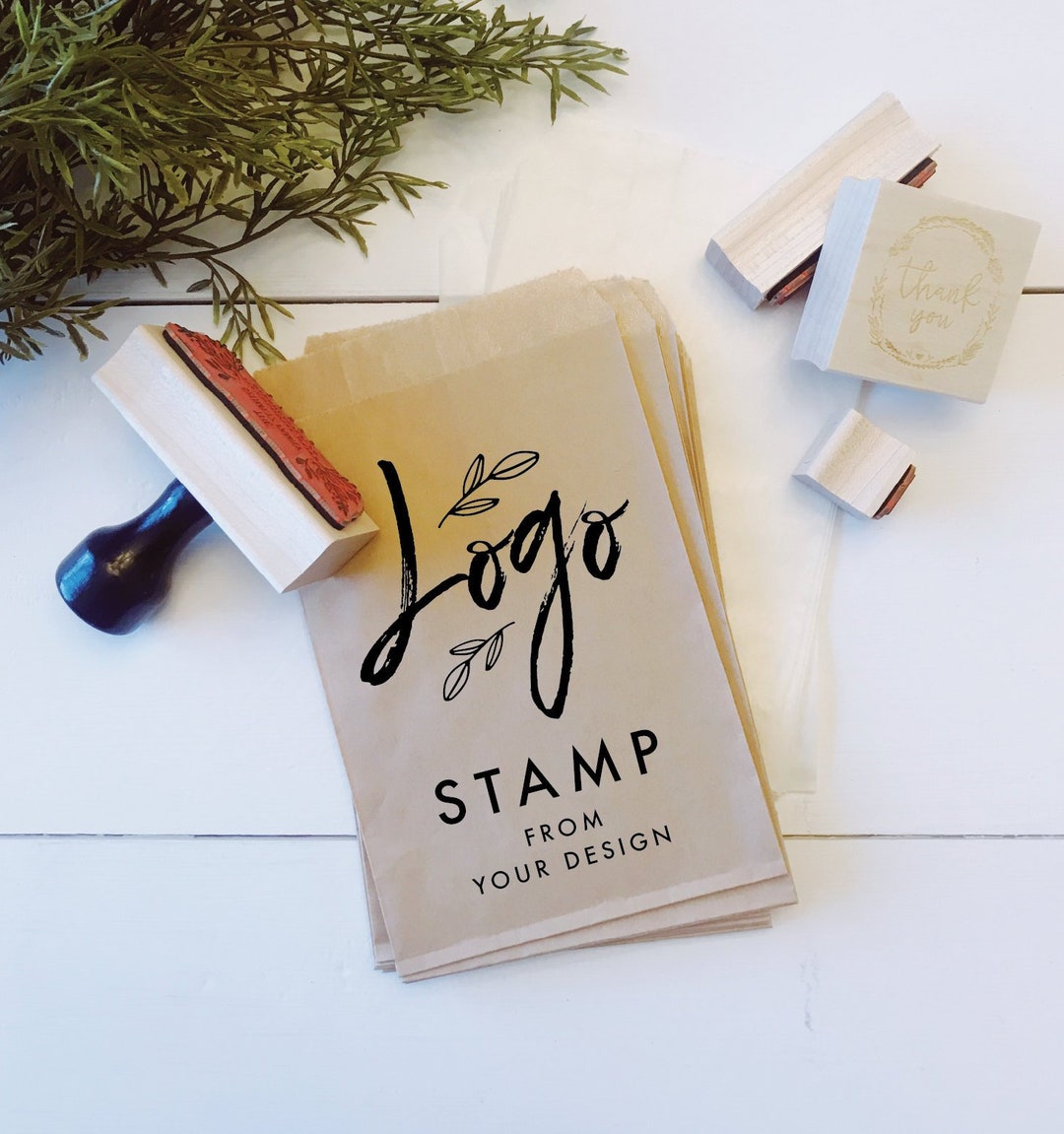 Custom Business Logo Stamp. Etsy Shop Stamp Logo. Branding Stamp