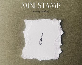 Mini Whisk Stamp. Rubber planner stamp. Bujo bullet journaling stamp. Scrapbooking stamp. Planner Stamp. Art Stamp. Mini Stamp