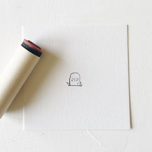 Mini TOMBSTONE Stamp Rubber Planner Stamp Bujo Bullet journaling stamp. Scrapbooking Stamp. Planner Stamp. Art Stamp. Custom Rubber Stamp.