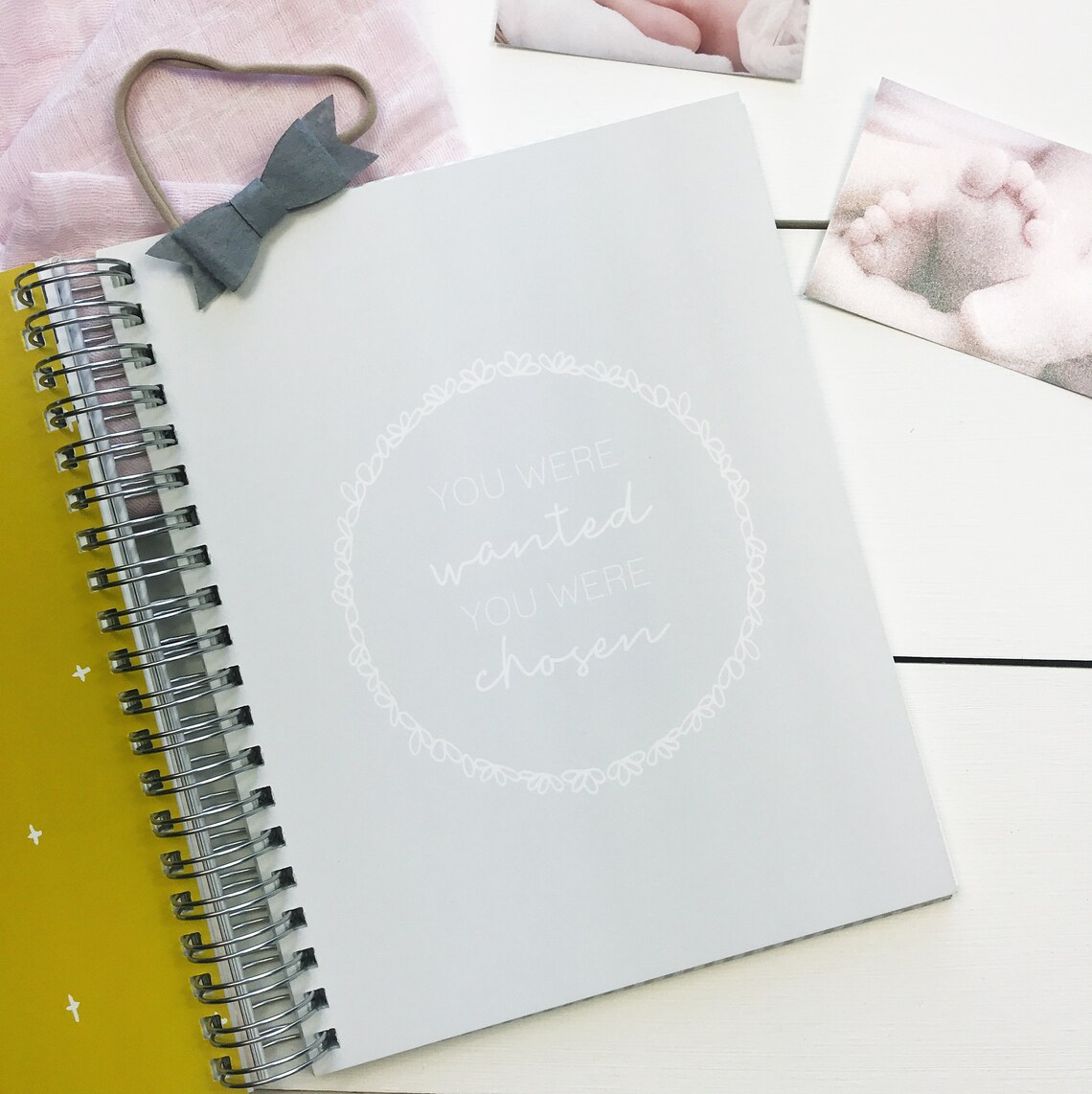 Modern Adoption Baby Book. Custom Modern Baby Book. Baby Book Etsy