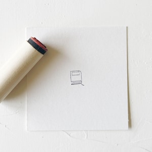 Mini BOOK Stamp. Rubber Planner Stamp. Bujo Bullet journaling stamp. Scrapbooking Stamp. Planner Stamp. Art Stamp.