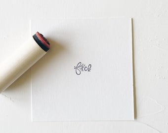 Mini FRICK Stamp. Rubber Planner Stamp. Bujo Bullet journaling stamp. Scrapbooking Stamp. Planner Stamp. Art Stamp. Custom Rubber Stamp.