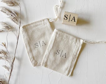 Custom Wedding initials Stamp for Wedding Stationery.