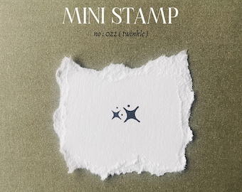 Sello de goma Twinkle, mini sello artístico para agendas