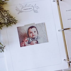 Baby Book Template Printable. Custom Baby Book Shower Gift. Baby Book ...
