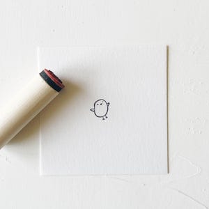 Mini CHICK Stamp. Rubber Planner Stamp. Bujo Bullet journaling stamp. Scrapbooking Stamp. Planner Stamp. Custom Rubber Stamp.