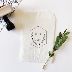 Custom Monogram Wedding Stamp. image 2