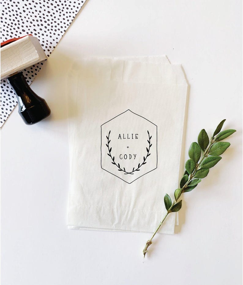 Custom Monogram Wedding Stamp. image 2