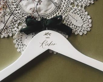 Wedding Dress Hanger: Personalized Wedding Dress Hanger. Bridal Gift