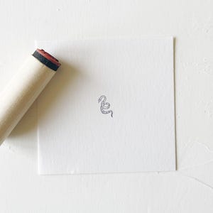 Mini SNAKE Stamp Rubber Planner Stamp Bujo Bullet journaling stamp. Scrapbooking Stamp. Planner Stamp. Art Stamp. Custom Rubber Stamp.