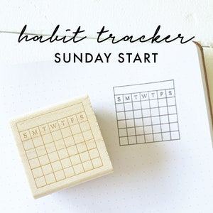 Rubber Stamp - Water Habit Tracker - Planner Stamp — Modern Maker Stamps