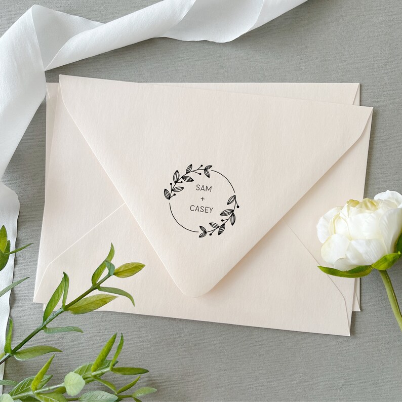 Custom Wedding Stamp. Save the Date Stamp. Custom Rubber Etsy