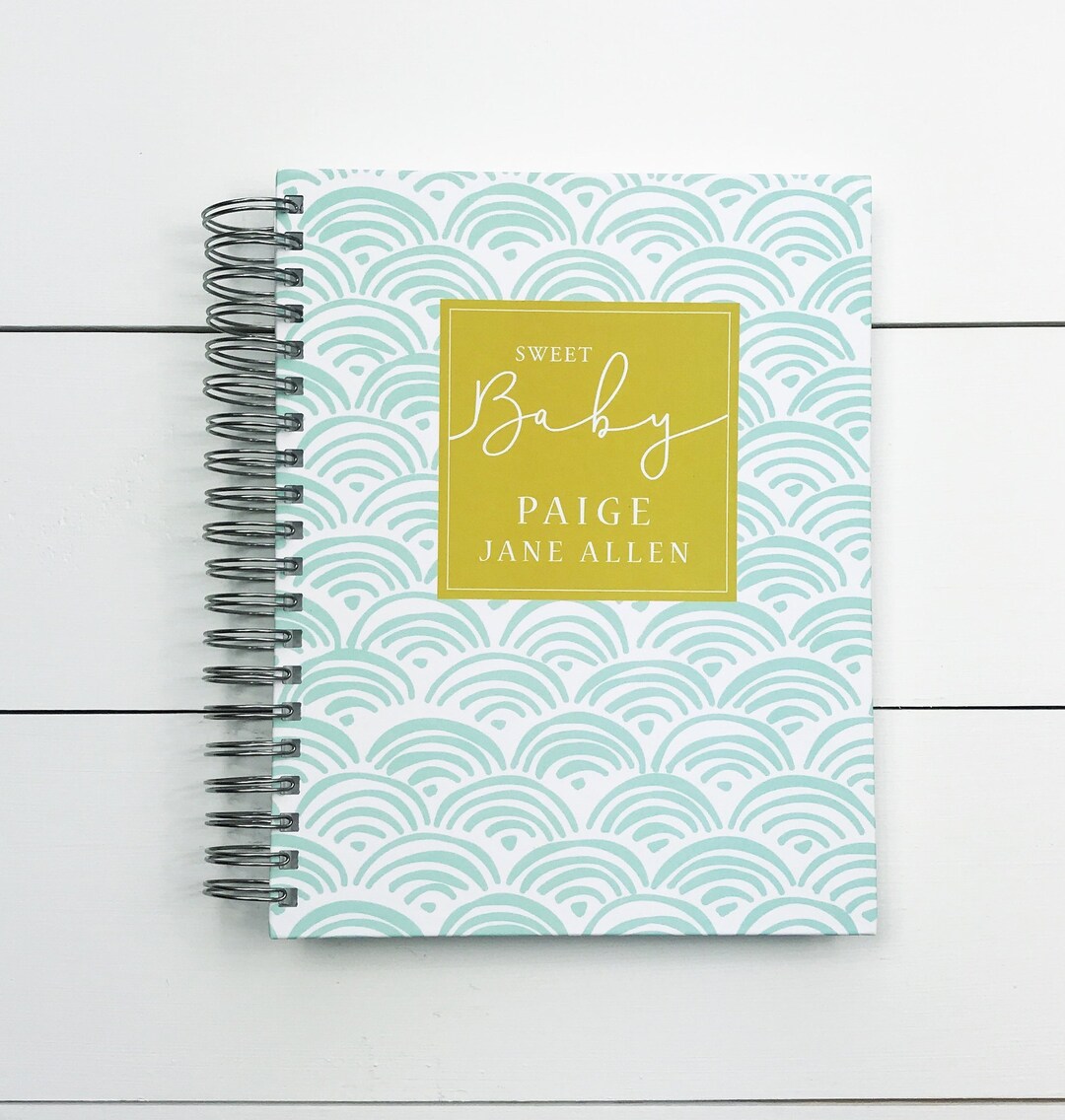 Baby Milestones Book. Baby Memory Album Book. Custom Baby Book. the