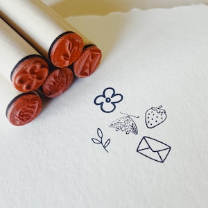 a close up of stamps on a piece of paper