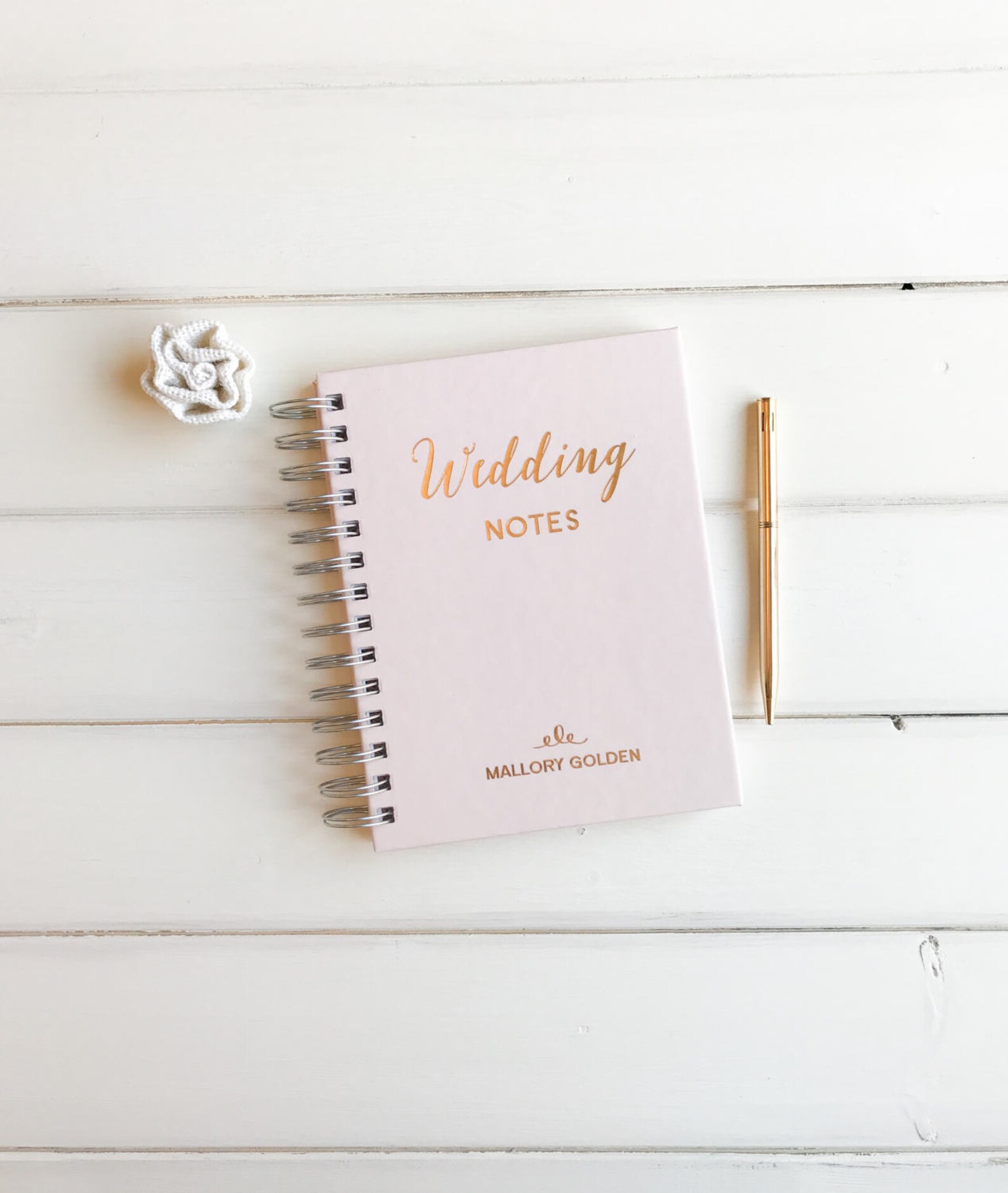Gold Foil Wedding Journal. Custom Personalized Bridal Gift Etsy