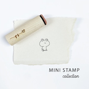 Mini FROG Stamp. Rubber Planner Stamp. Bujo Bullet journaling stamp. Scrapbooking Stamp. Planner Stamp. Art Stamp. Workout Stamp