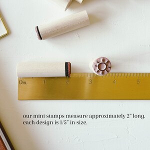Mini HEART Stamp. Rubber planner stamp. Bujo bullet journaling stamp. Scrapbooking stamp. Planner Stamp. Art Stamp. Custom Rubber Stamp. image 3