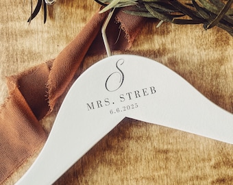 Personalized Bridal Dress Hanger Gift.