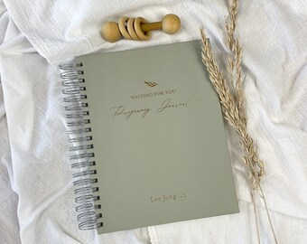 PERSONALIZED Pregnancy Journal. Baby Shower Gift. Custom Pregnancy Book.