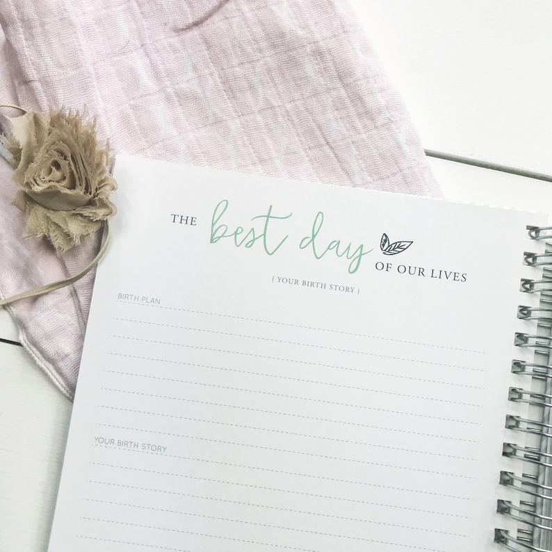 Baby Elephant Baby Book. Baby Album. Customized Baby Book. Etsy