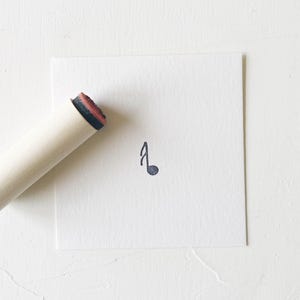 Mini MUSIC NOTE Stamp. Rubber Planner Stamp. Bujo Bullet journaling stamp. Scrapbooking Stamp. Planner Stamp. Art Stamp.