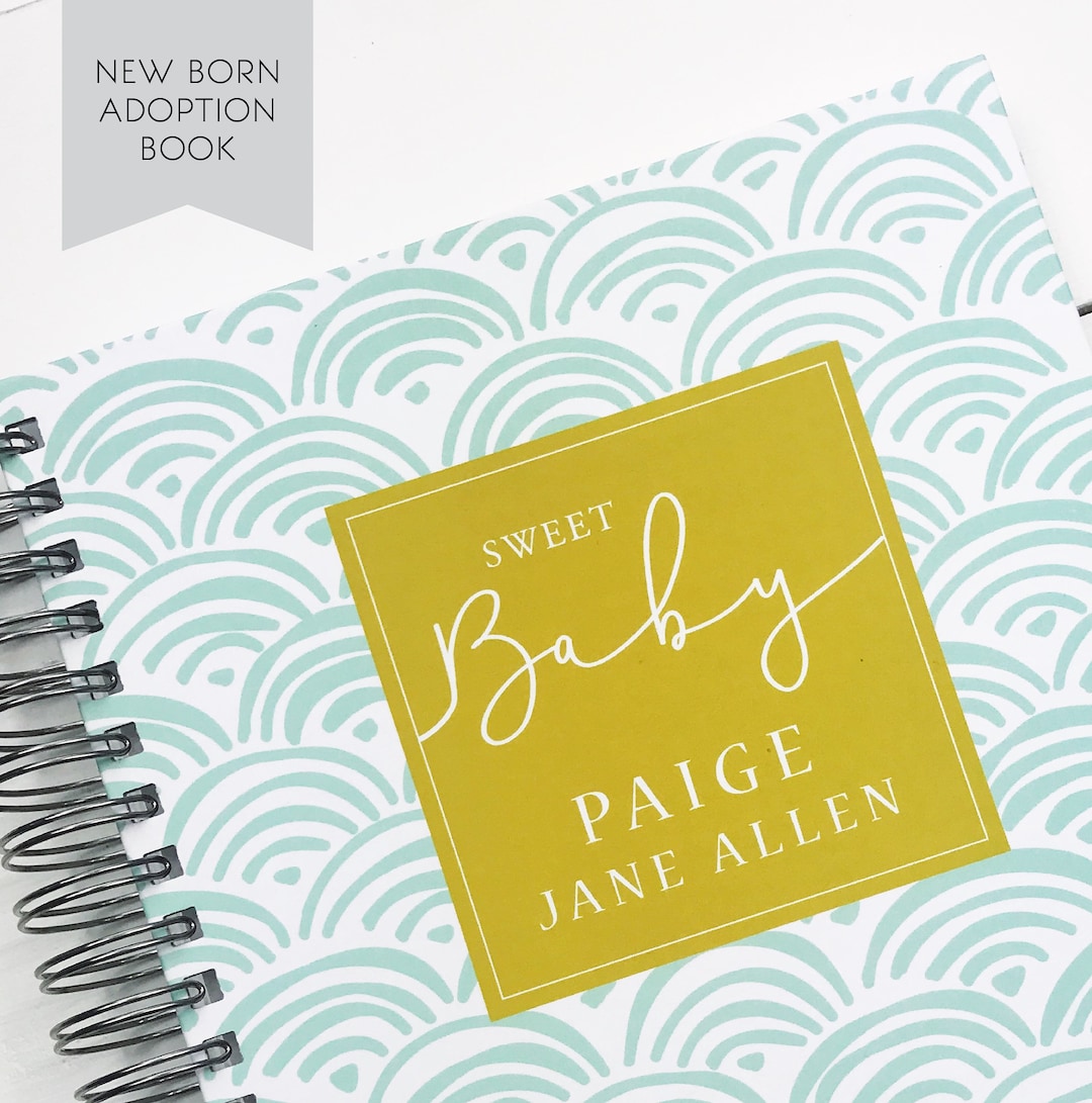 PERSONALIZED Adoption Baby Book. Newborn Baby Adoption Gift. Etsy