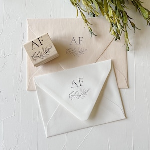 Custom Made Wedding Monogram Stamp.