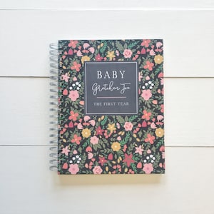 PERSONALIZED Baby Memory Book Girl First Year. Baby Journal Ideas.