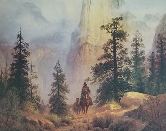 Land Of The Promise by Claire Goldrick Horses Western Landscape Ltd Edition 950