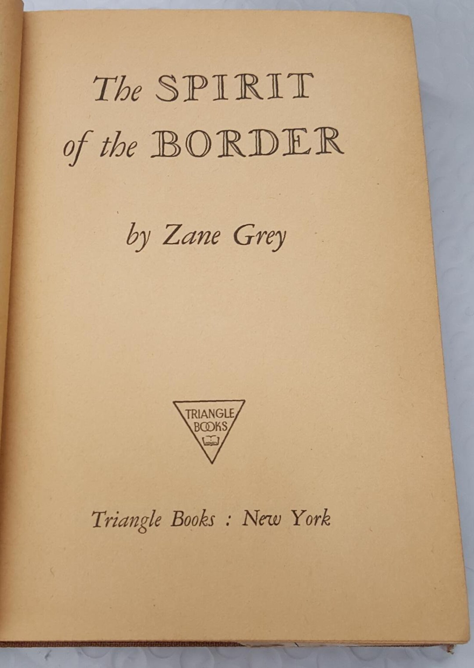 The Spirit of the Border by Zane Grey Vintage Book From the Etsy