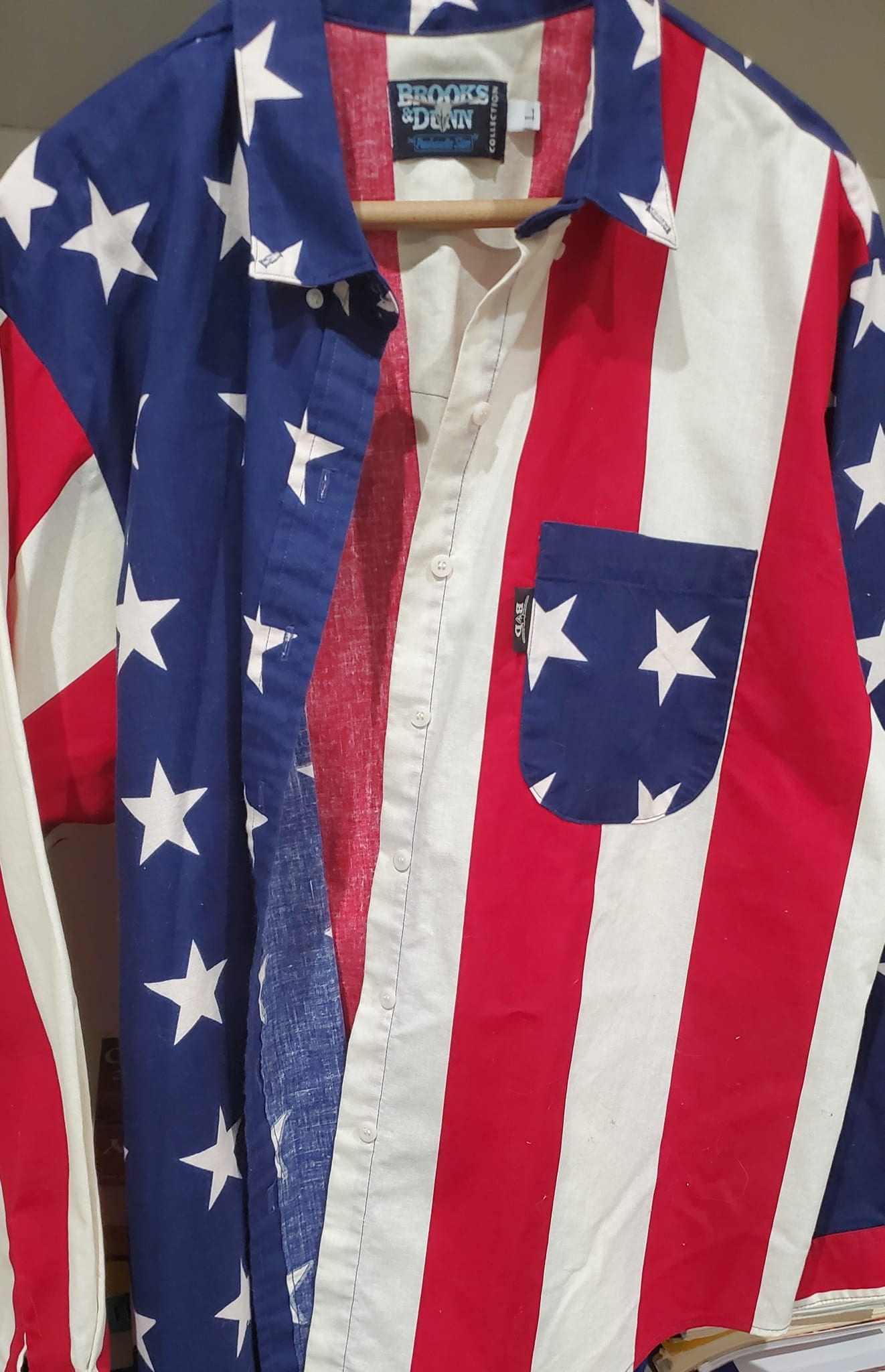 American flag clearance button down shirt