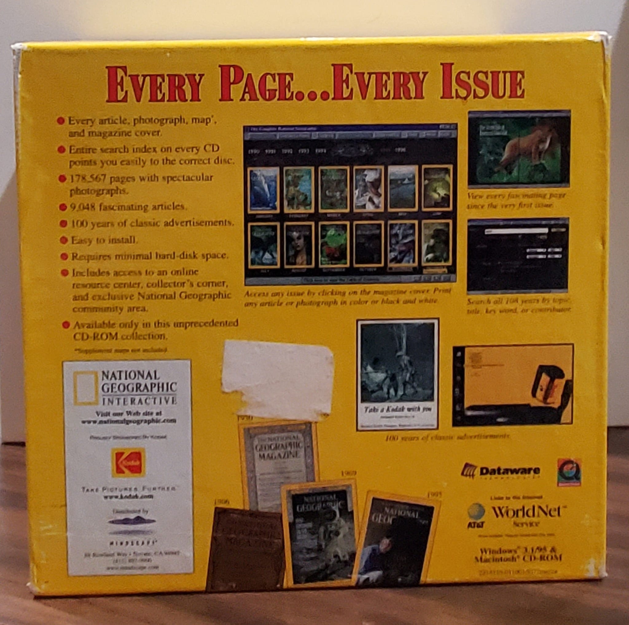 National Geographic 108 年　cd-Rom National Geographics CD-ROM 108 years collection : National