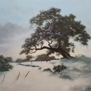Winter&#39;s Light - Signed  Print by Carol Gibson Sayle - 16&quot; x 20&quot;