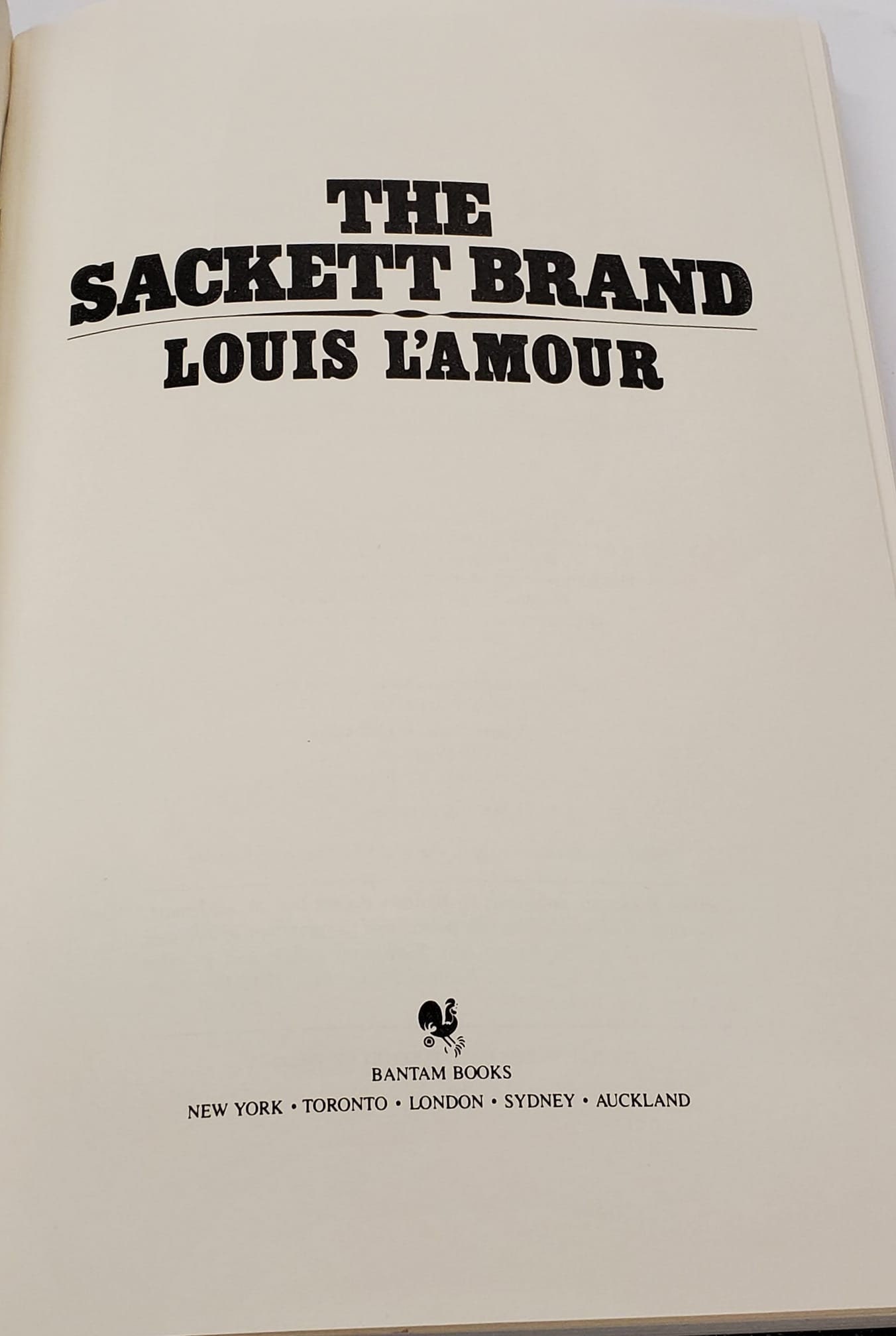 The Sackett Brand book by Louis L'Amour