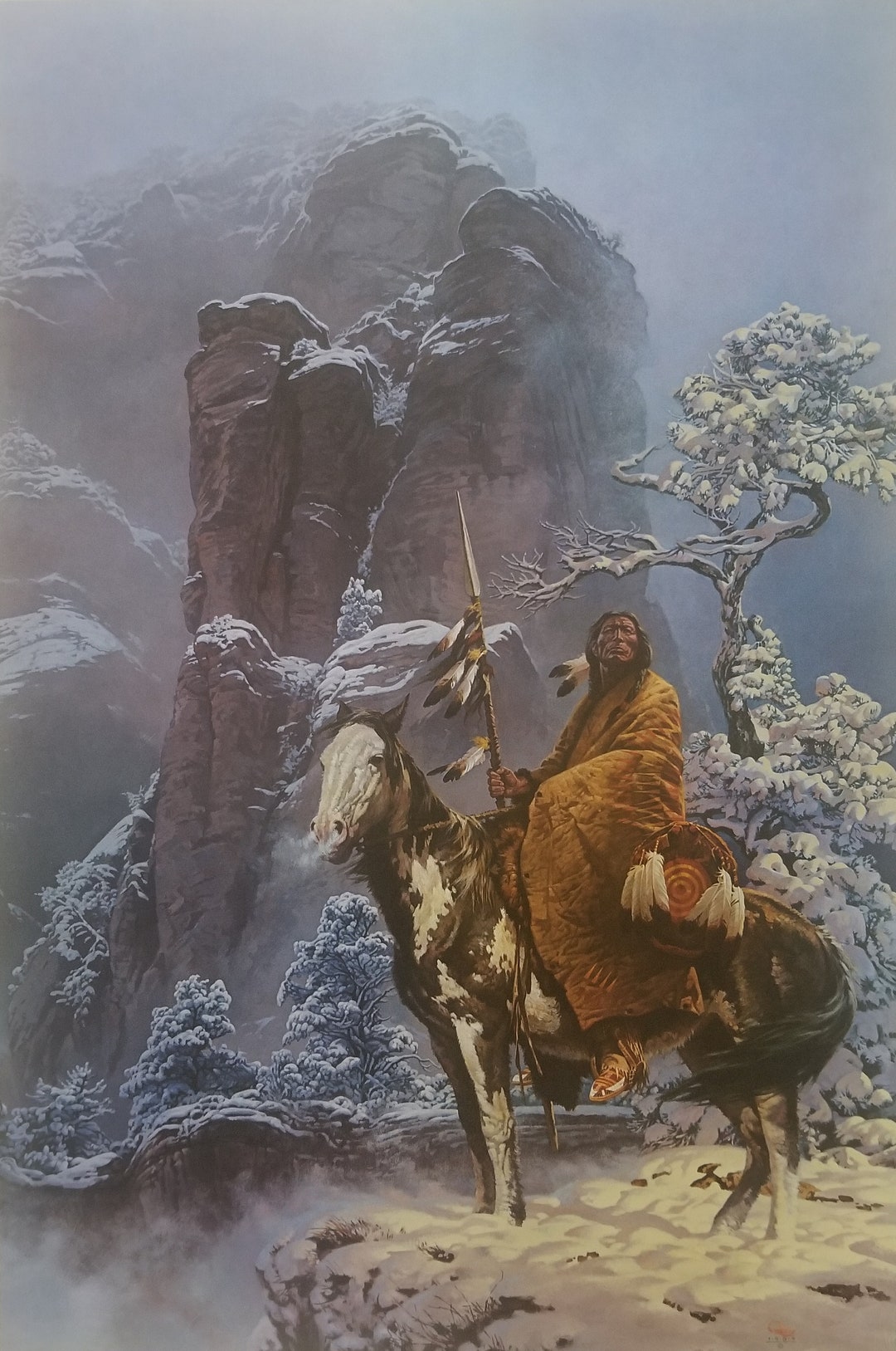 Mystic Warrior - Signed and Numbered Limited Edition Print by Chuck Ren - 25 1/2" X 17" - Etsy