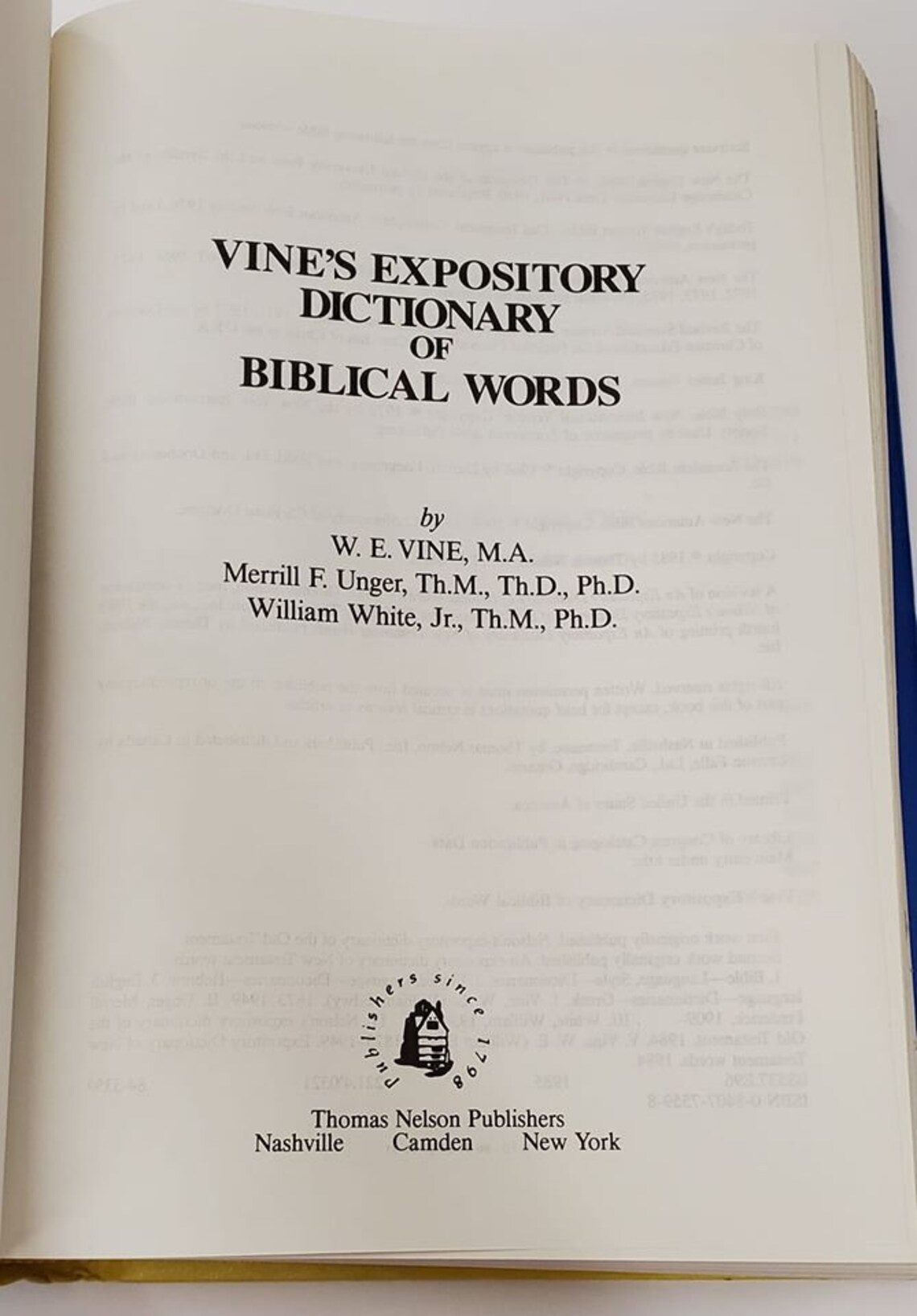 Vine s Expository Dictionary Of Biblical Words Edited By W E Vine Vine s expository dictionary of biblical words edited by w e vine