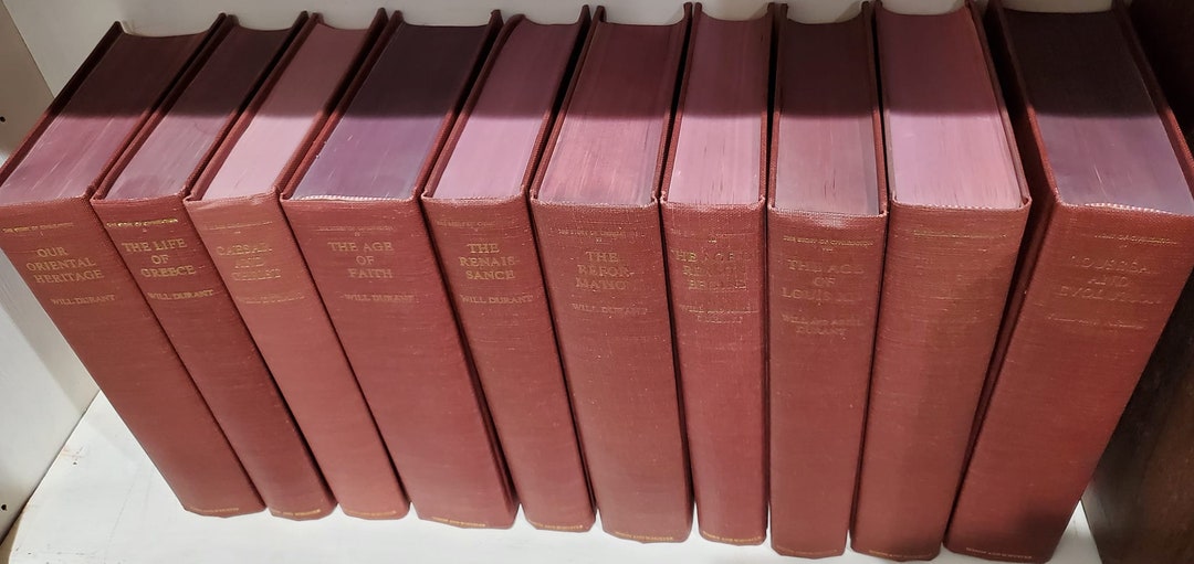 Will Durant the Story of Civilization Set 110 Volumes Etsy