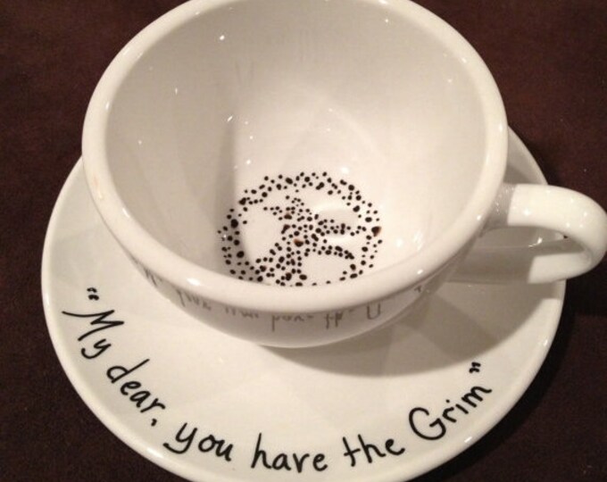 Harry Potter Grim Tea Cup and Saucer Etsy