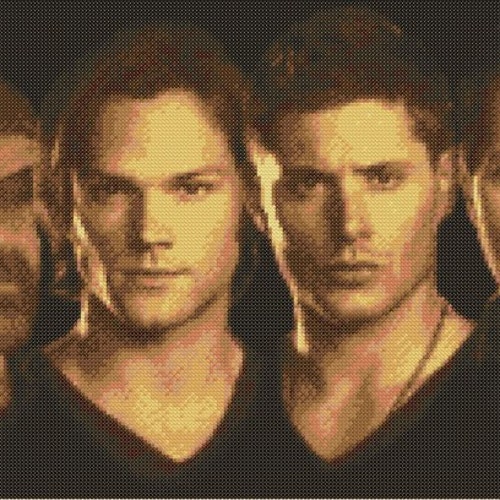 Sewing Fiber Love Dean Winchester Jensen Ackles Supernatural Portrait 