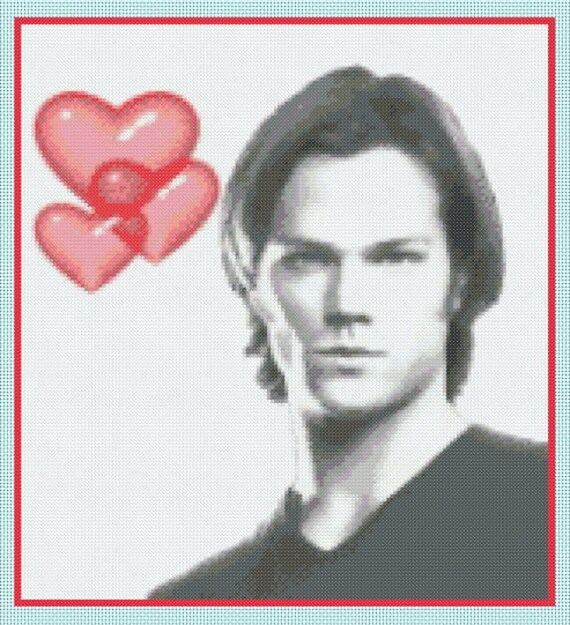 Sewing Fiber Love Dean Winchester Jensen Ackles Supernatural Portrait 