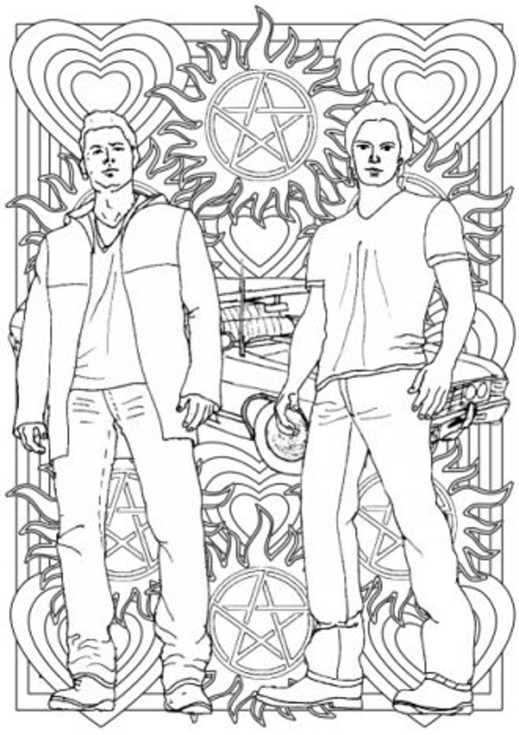 Supernatural Tv Series Coloring Pages 2025 Supernatural Tv Series Coloring Pages 2025