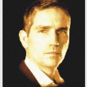 Jim Caviezel - John Reese - Person Of Interest Portrait Counted Cross Stitch Chart