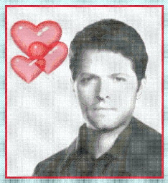 Sewing Fiber Love Dean Winchester Jensen Ackles Supernatural Portrait 