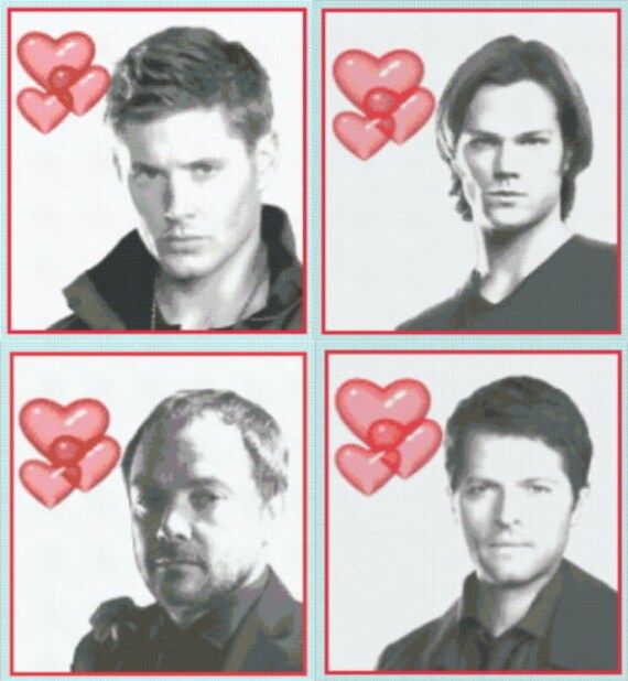 Sewing Fiber Love Dean Winchester Jensen Ackles Supernatural Portrait 