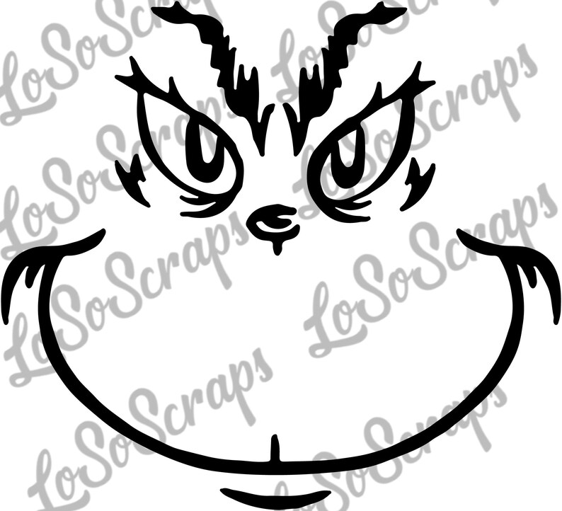 Download Grinch Cut Files SVG Files Christmas Cricut Clipart | Etsy