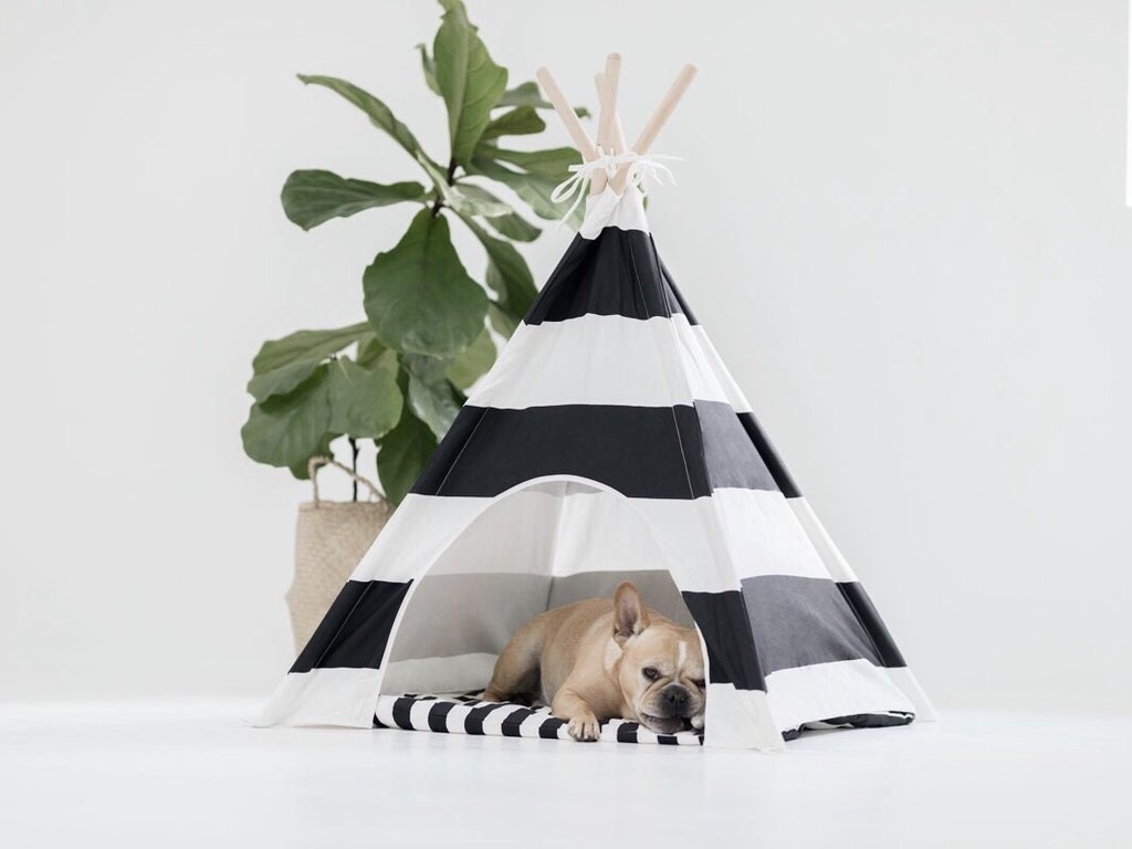 Striped Dog Teepee Etsy
