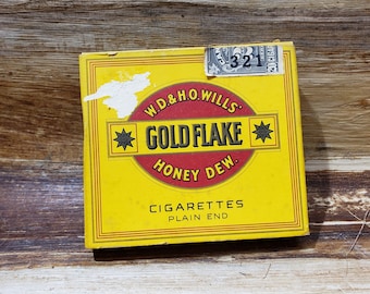 Vintage Goldflake honey dew cigarettes, empty , 1940s