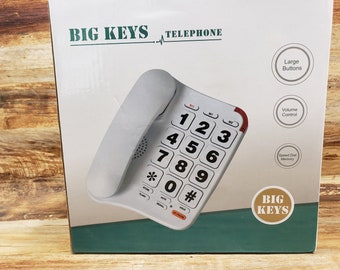 Big Keys Telephone, 1990s still in box, vintage phone